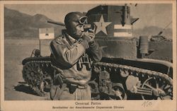 General Patton - Commander of the American Armored Divisions Postcard