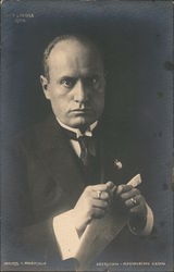Benito Mussolini Postcard