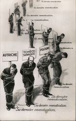 Hitler's Last Claim - French Anti-Nazi Postcard