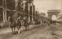 14 Juillet 1919: Defile des Troupes Victorieuses-General Pershing Postcard