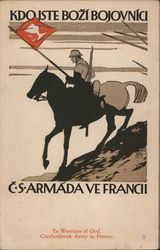 Sokol Ye Warriors of God, Czechoslovak Army in France Postcard