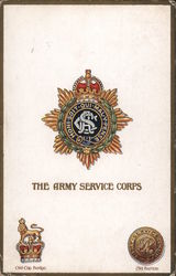 UK The Army Service Corps Postcard