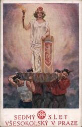Sokol Sedmy Slet Vsesokolsky Praze Postcard