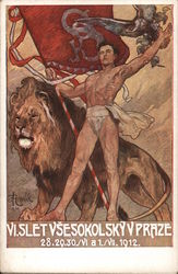 Sokol VI Slet Vsesokolski v Praze Postcard