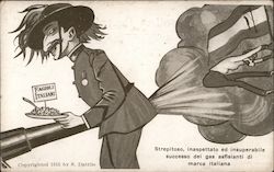 Successo Del Gas Asfisianti Di Marca Italiana Postcard