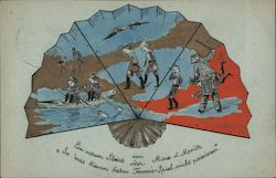German WWI Depicting Asia Postcard