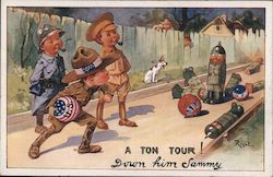 A Ton Tour! Down him Sammy Postcard