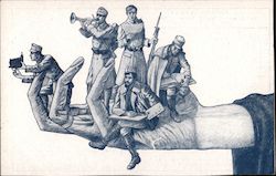 Ukrainian Artist Group in the Field 1916 Postcard