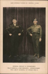 General Eisenhower and Field Marshal Montgomery Postcard