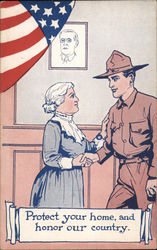 Protect Your Home, And Honor Our Country Postcard