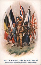 Rally Round the Flag, Boys! Ralliez-vous autour des drapeaux, mes enfants! Postcard