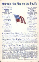Maintain the Flag on the Pacific Postcard