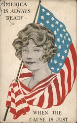 America is Always Ready - When the Cause Is Just Postcard