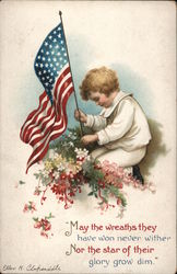 May the wreaths they have won never wither nor the star of their glory grow dim. Postcard