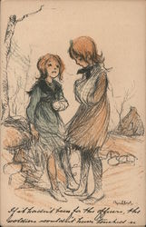 Orphans of War:  If it hadn't been for the officers, the soldiers wouldn't have touched u Postcard