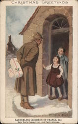 Christmas Greetings - Fatherless Children of France Postcard