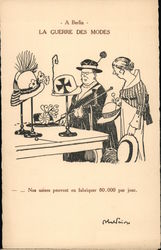 La Guerre des Modes Postcard