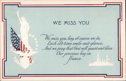 We Miss You Postcard