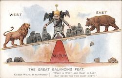 The Great Balancing Feat: Kaiser Wilhelm Murmers Postcard