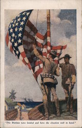 The Marines have landed and have the situation well in hand. Postcard