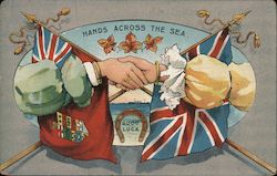 Hands Across The Sea, Good Luck World War I Postcard Postcard Postcard