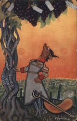 The Fox and the Grapes Postcard