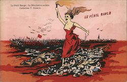 Le Peril Rouge, La Revolution Sociale Postcard