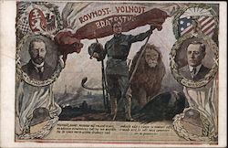 Rovnost Volnost Bratrstvo Postcard