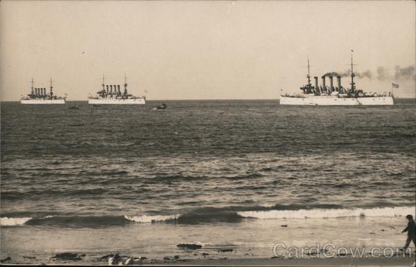 White Fleet Entering L.A. Harbor Great White Fleet