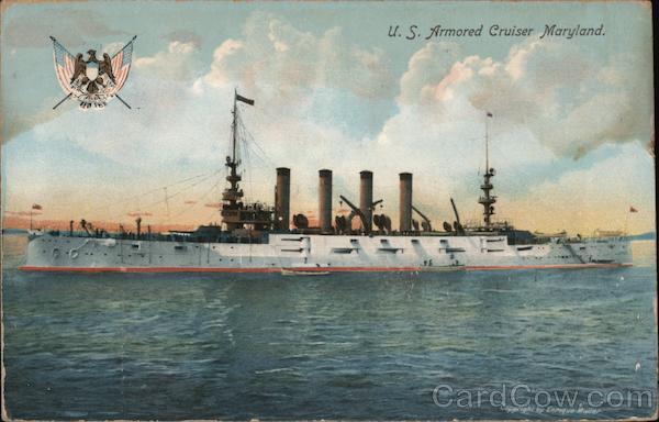 U. S. Armored Cruiser Maryland Great White Fleet