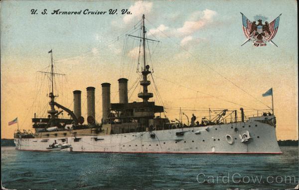 U.S. Armored Cruise West Virginia Great White Fleet