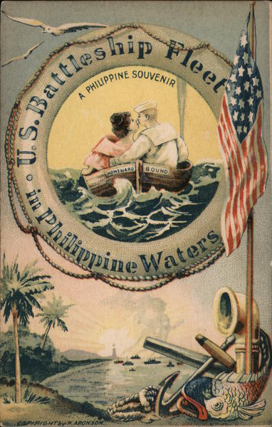 U.S. Battleship Fleet in Philippine Waters Philippines