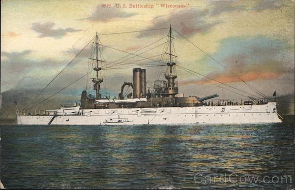 9619 U.S. Battleship Wisconsin Great White Fleet