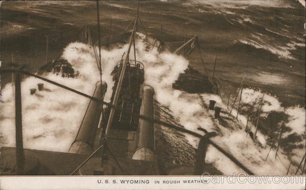 U.S.S. Wyoming in Rough Weather Great White Fleet