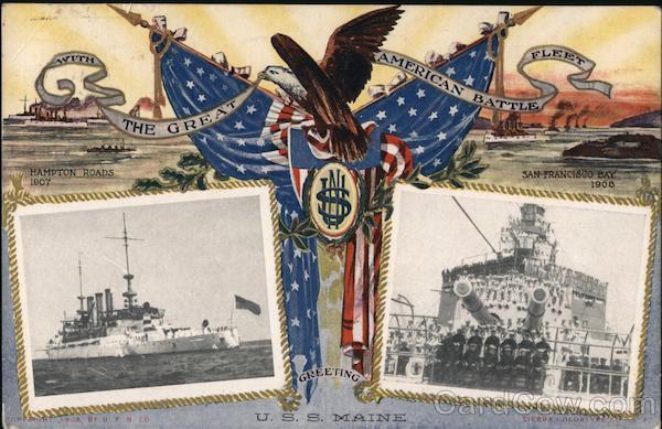 With the Great American Battle Fleet Great White Fleet