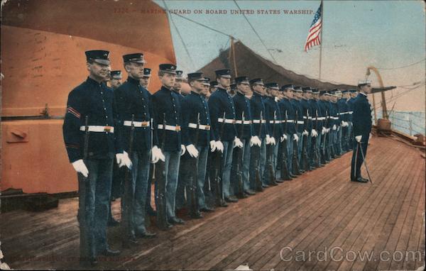Marine Guard on Board United States Warship Great White Fleet