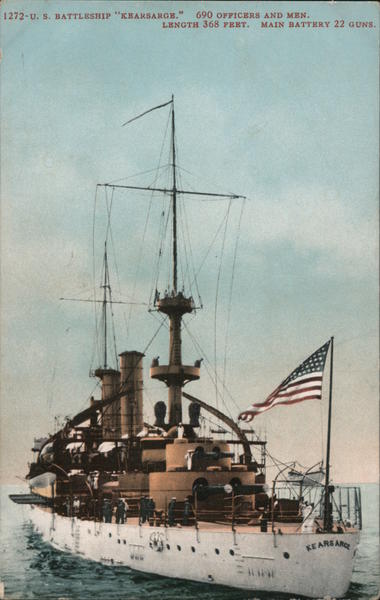 1272 U.S. Battleship Kearsarge Great White Fleet