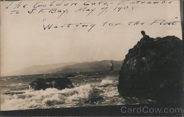The Golden Gate Entrance to San Francisco Bay - Waiting for the Fleet