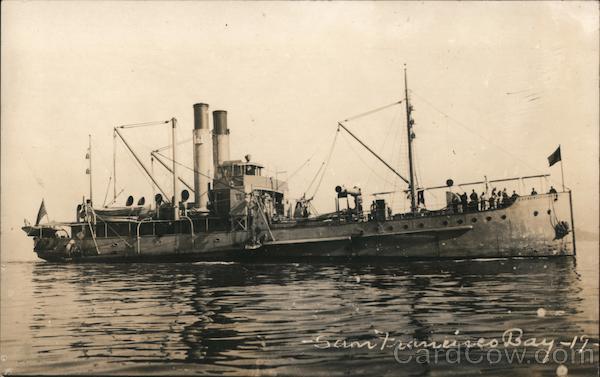 Ship in San Francisco Bay Great White Fleet