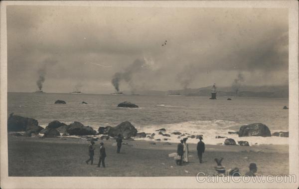Greet White Fleet at San Francisco California Great White Fleet