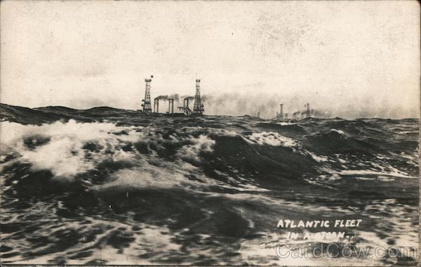 Atlantic Fleet in a Storm Great White Fleet