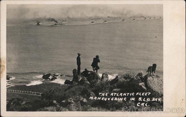 The Atlantic Fleet Maneuvering in San Luis Obispo Bay California