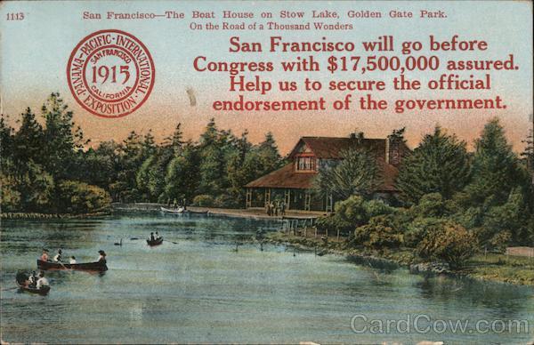 San Francisco - The Boat House on Stow Lake, Golden Gate Park. On the Road of a Thousand Wonders