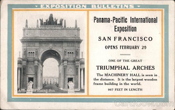 Exposition Bulletins 1915 Panama-Pacific Exposition