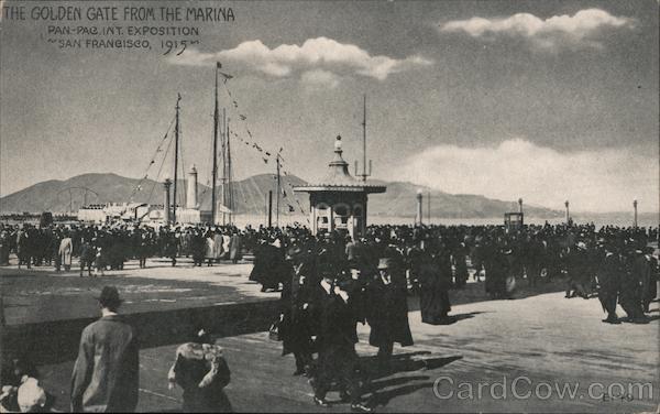 The Golden Gate from the Marina 1915 Panama-Pacific Exposition