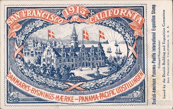 Danish AMerican Panama-Pacific International Eposition Stamp
