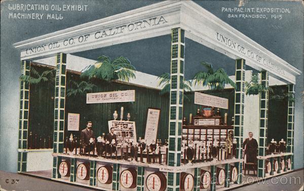 Lubricating Oil Exhibit, Machinery Hall 1915 Panama-Pacific Exposition