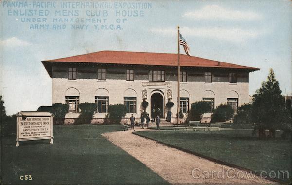 Enlisted Mens Club House under management of the Army and Navy Y.M.C.A.