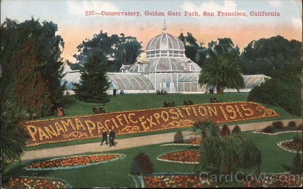 Conservatory, Golden Gate Park 1915 Panama-Pacific Exposition