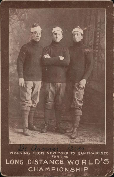 De Armor Brothers walking from New York to San Francisco for the Long Distance World's Championship